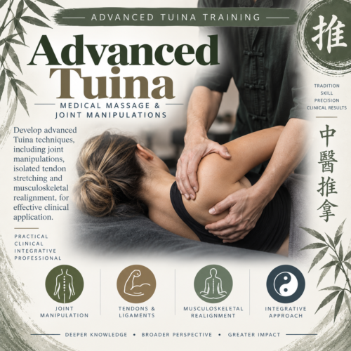 Classroom: (5 days) Tuina 2 - Advanced Medical Massage - Joint Manipulations