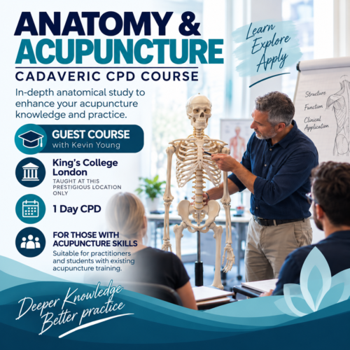 Classroom: Guest Course (1 day) Anatomy & Acupuncture Cadaveric CPD Course, London