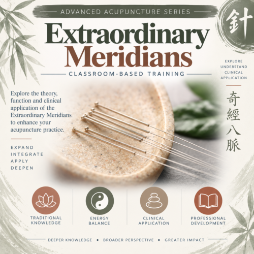 Classroom: (2 days) Advanced Acupuncture – The Extraordinary Meridians